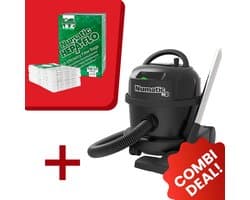 Numatic - Stofzuiger PPR240 ReFlo - Zwart - Inclusief 10x Stofzuigerzak NVM-1CH Hepa