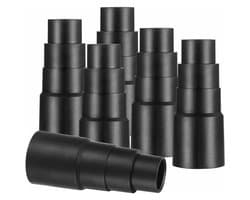 Set van 6 adapters voor stofzuigerslangen, geschikt voor universele aansluitingen van stofzuigerslangen voor werkplaatsen.