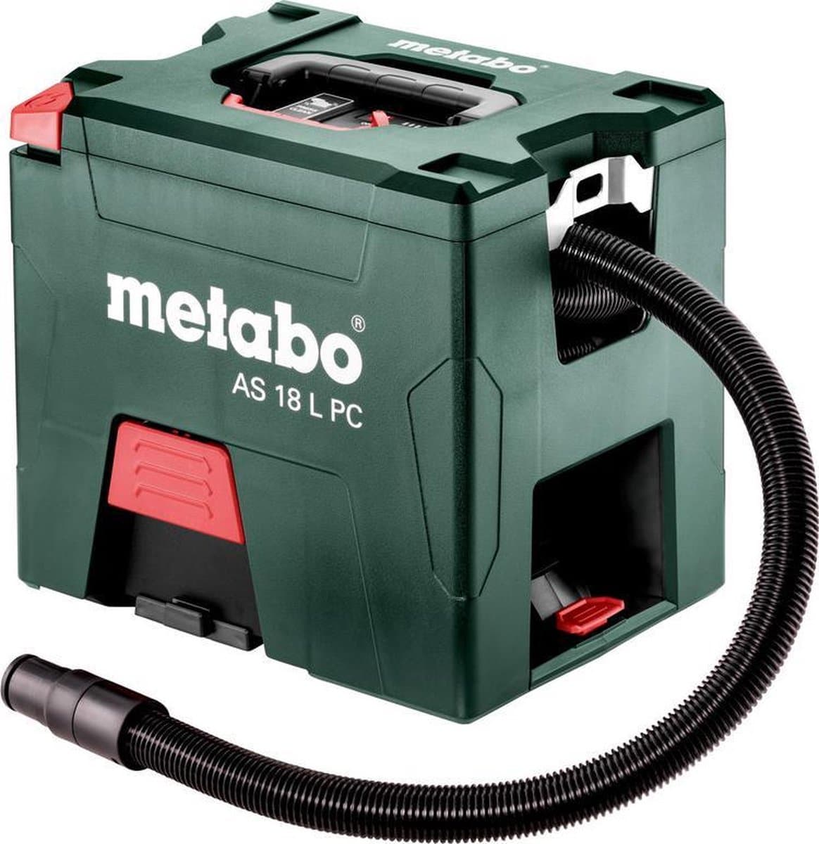 Metabo AS 18 L PC Li-Ion accu alleszuiger / bouwstofzuiger body - L-Klasse - 7,5L — afbeelding 1