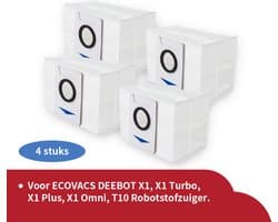 Replacements® Stofzuigerzakken geschikt voor Ecovacs Deebot X1 - 4 st