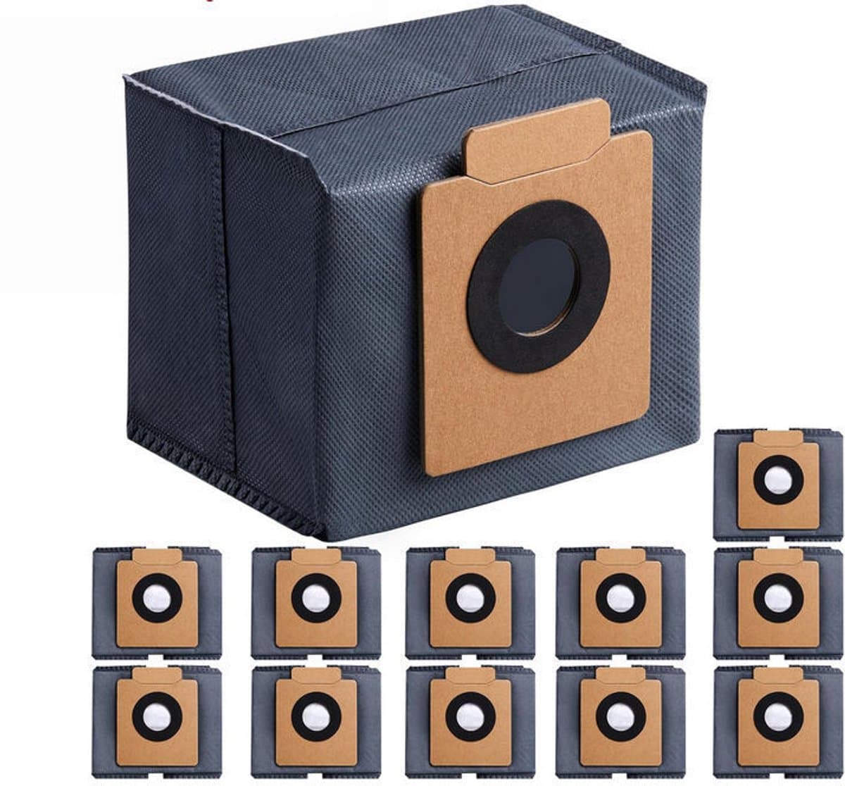 Geschikt voor Eufy X8 Pro X10 Pro Omni robotstofzuiger stofzakset - stofzak - filterzak - afvalzak - 12 stuks — afbeelding 1