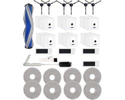 Geschikt voor 27-delige accessoireset voor ECOVACS DEEBOT T30 Omni/DEEBOT T30 Pro Omni robotstofzuiger, 1 hoofdborstel 6 zijborstels 4 HEPA-filters 6 stofzuigerzakken 8 doeken enz., blauw