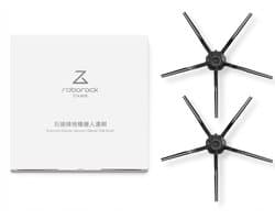 2x Zijborstels Zwart voor Robotstofzuiger - Compatibel