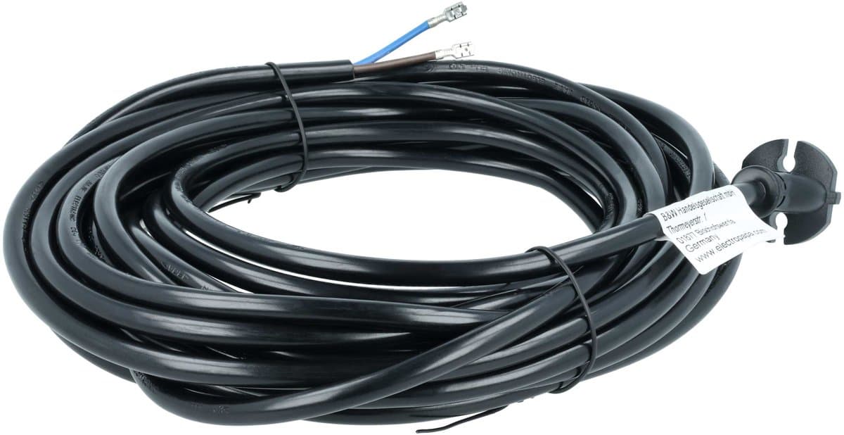 vhbw-stroomkabel compatibel met Kärcher WD3 200, T10/1, T7/1, T14/1, T12/1, WD5.600, T15/1, T9/1, T201, T191 stofzuigers - 10 m kabel 2000 W — afbeelding 1