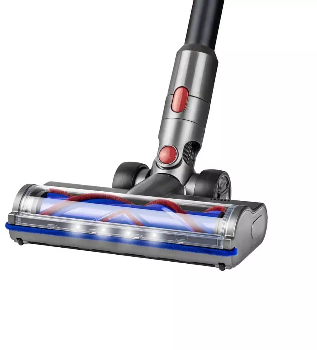PARTS4® zuigmond elektrisch roterend geschikt voor Dyson | Passend voor de Dyson V7 / V8 / V10 / V11 / V15 series | Met LED licht & V-shape rolborstel welke eenvoudig te reinigen is | Alternatief voor 972182-03, 966489-08 — afbeelding 1