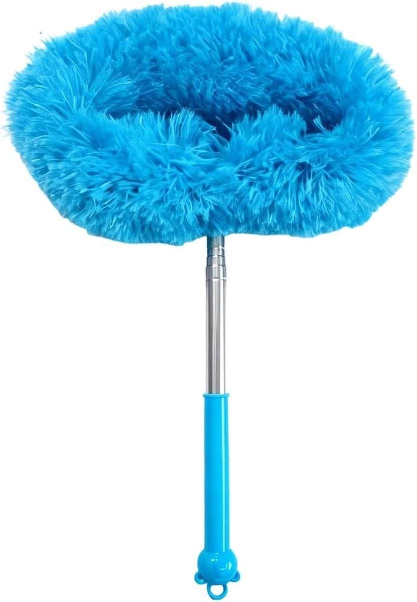 Plafondventilatorreiniger - Plumeau Verlengsteel - Stoffen Verwijderen - Elektrostatische Vangst - Tot 115 cm - Blauw — afbeelding 1