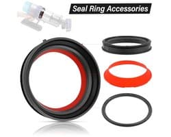 PromoHome Afdichtring voor Dyson V10 SV12 SV13 SV27 stofreservoir, vervangende rubberen afdichting met schroevendraaier, stofzuigerafdichtring, herstelt zuigvermogen en voorkomt luchtlekkage
