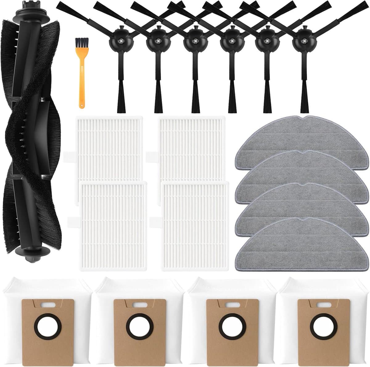 20 stuks vervangende accessoires - geschikt voor Tapo RV30 Max - RV30 Max Plus - RV20 Max - RV20 Max Plus robotstofzuiger — afbeelding 1