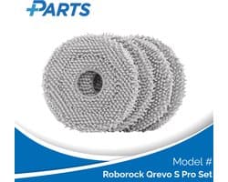 Roborock Qrevo S Pro Set Dweilpads (4 Stuks, Plus.Parts® alternatief voor 8.02.0246)