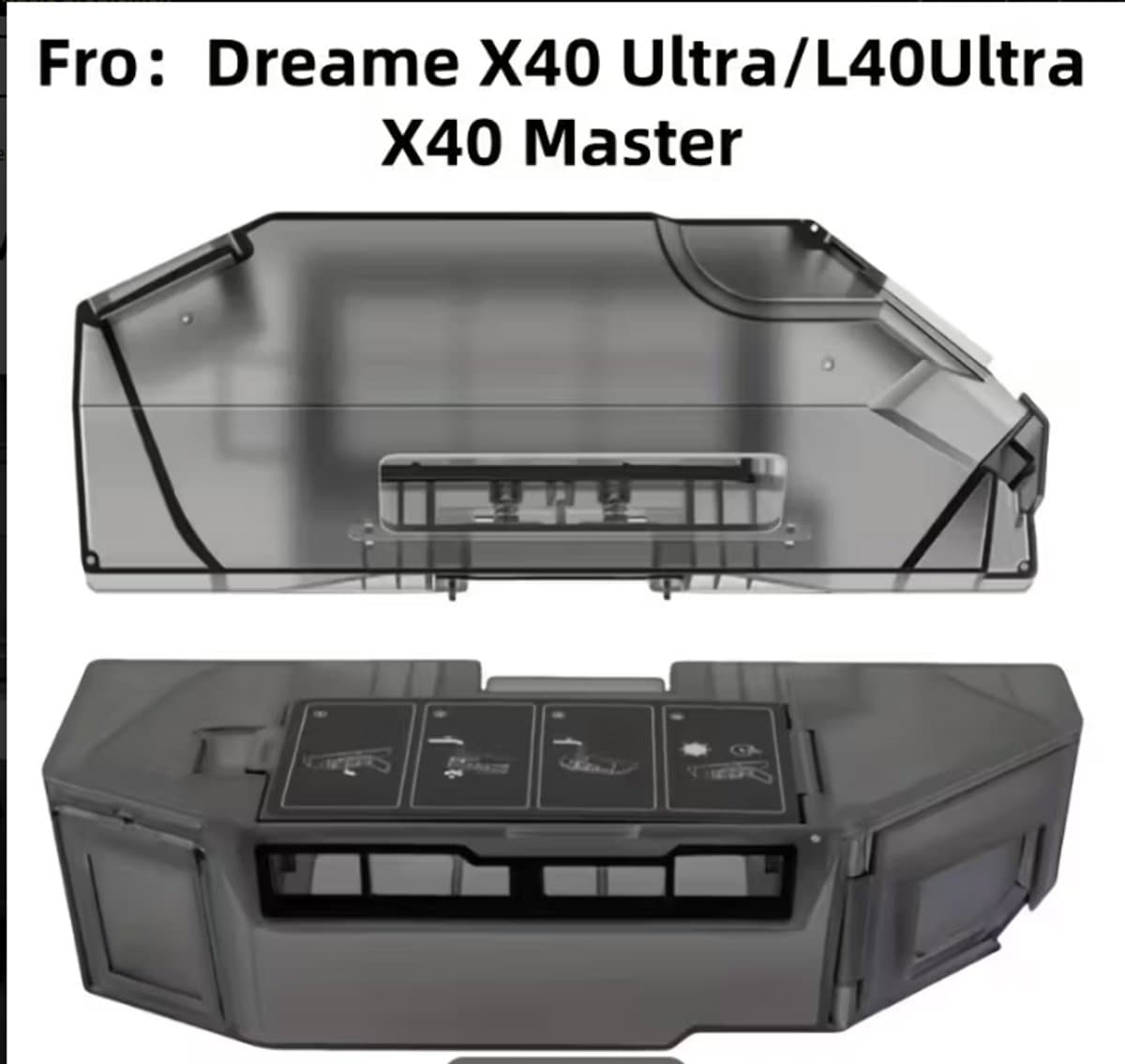 Stofdoos Onderdelen voor Xiaomi M30 S / M40 Robotstofzuiger Accessoires - Compatibel met Dreame X40 Ultra / L40 Ultra / X40 Master — afbeelding 1